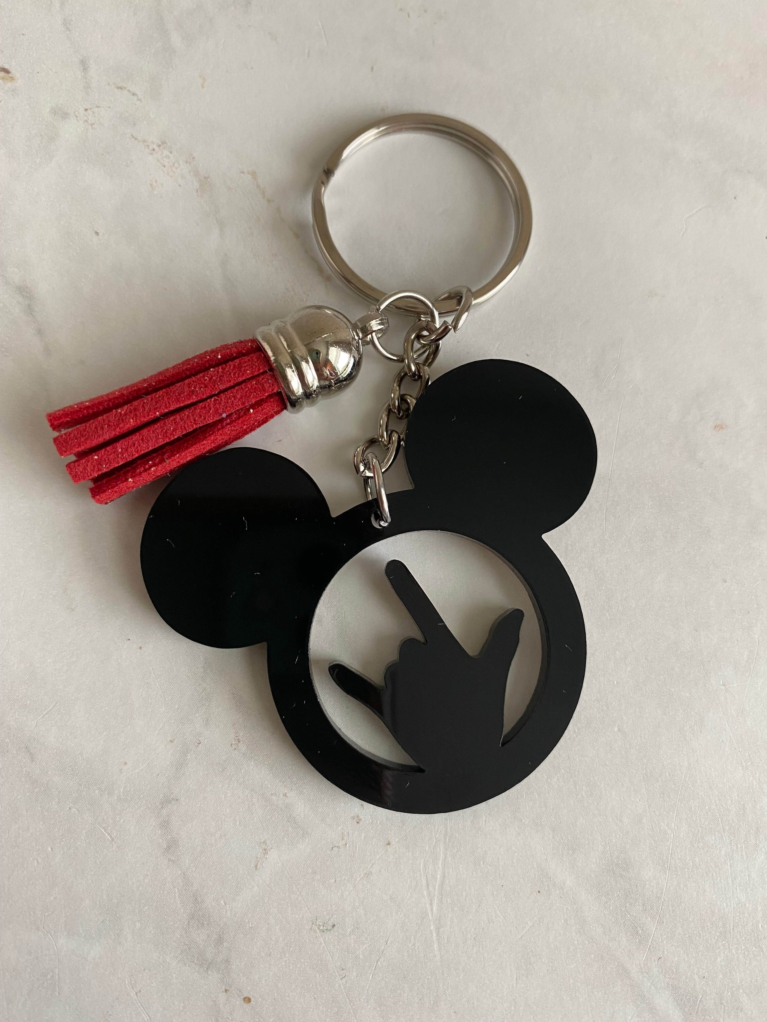 Mickey Keychain - Black | Artfully Artistic